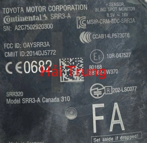 Hộp cảnh báo vượt Lexus LX570 Tháo Xe 89661-0T030