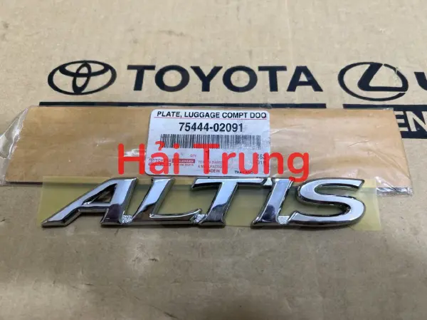 Chữ Altis chính hãng