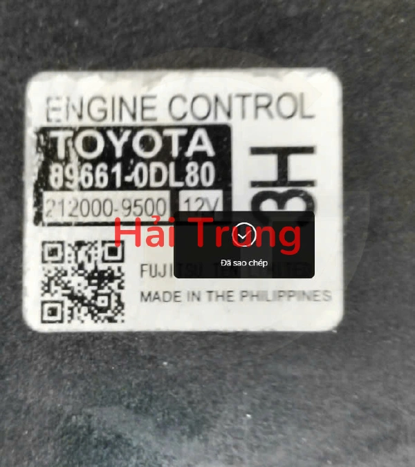 Tháo xe Hộp điều khiển động cơ Toyota Vios