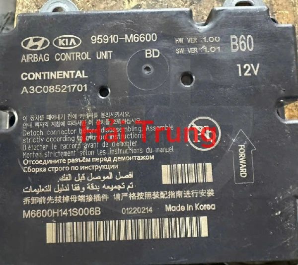 Hộp điều khiển túi khí Kia K3 2021 2022 Tháo xe 95910M6600